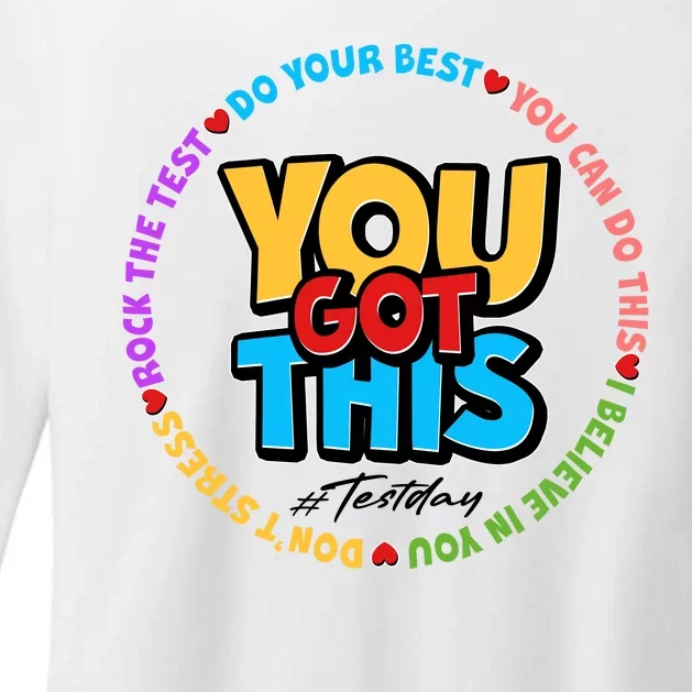 You Got This #Test Day Womens CVC Long Sleeve Shirt