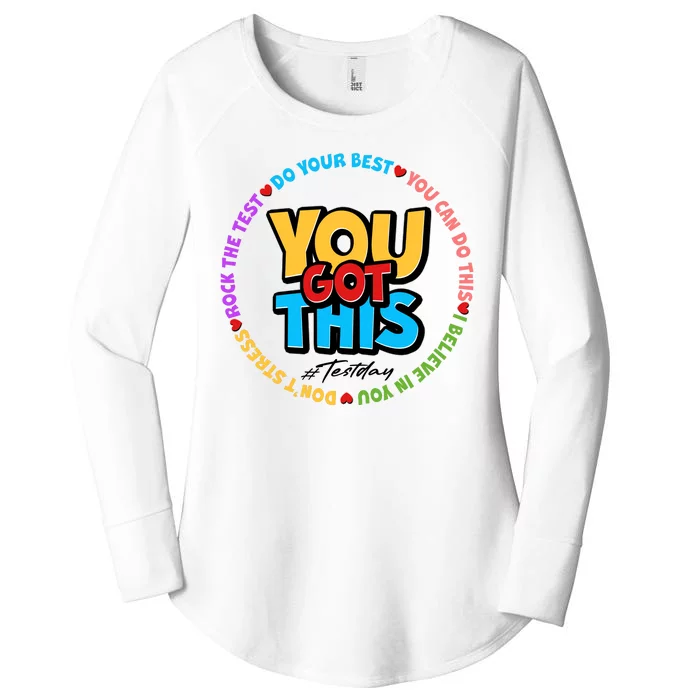 You Got This #Test Day Women's Perfect Tri Tunic Long Sleeve Shirt