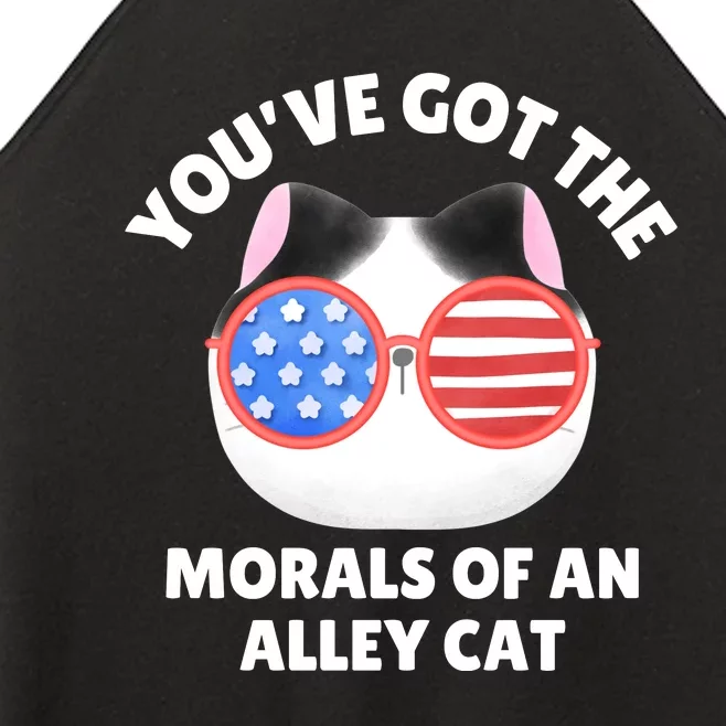 You’Ve Got The Morals Of An Alley Cat Women’s Perfect Tri Rocker Tank