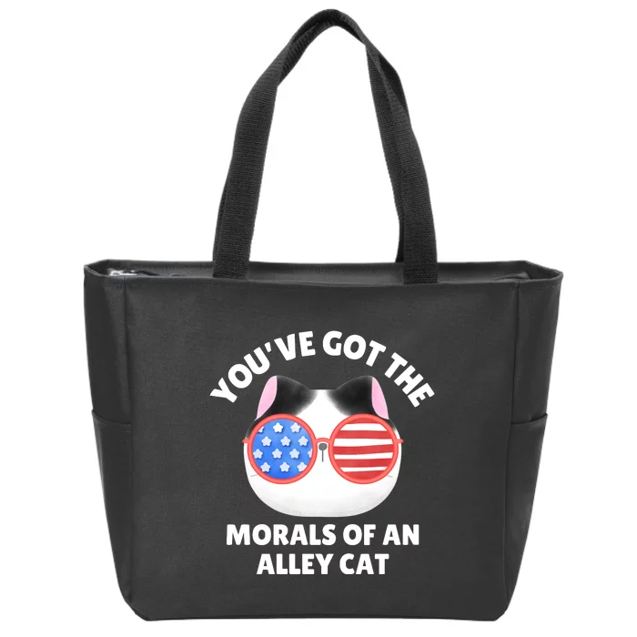 You’Ve Got The Morals Of An Alley Cat Zip Tote Bag