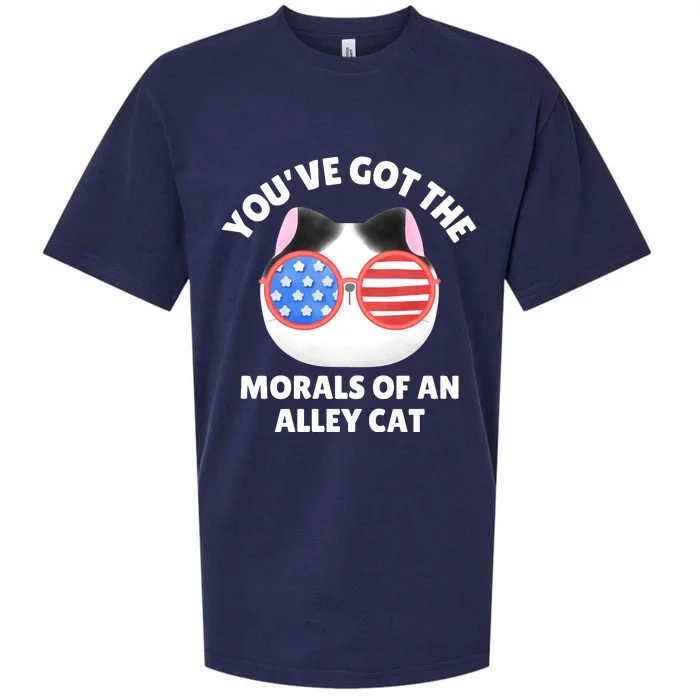 You’Ve Got The Morals Of An Alley Cat Sueded Cloud Jersey T-Shirt