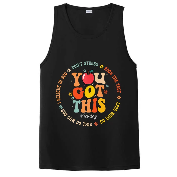 You Got This Motivational Testing Day Teacher Student Performance Tank