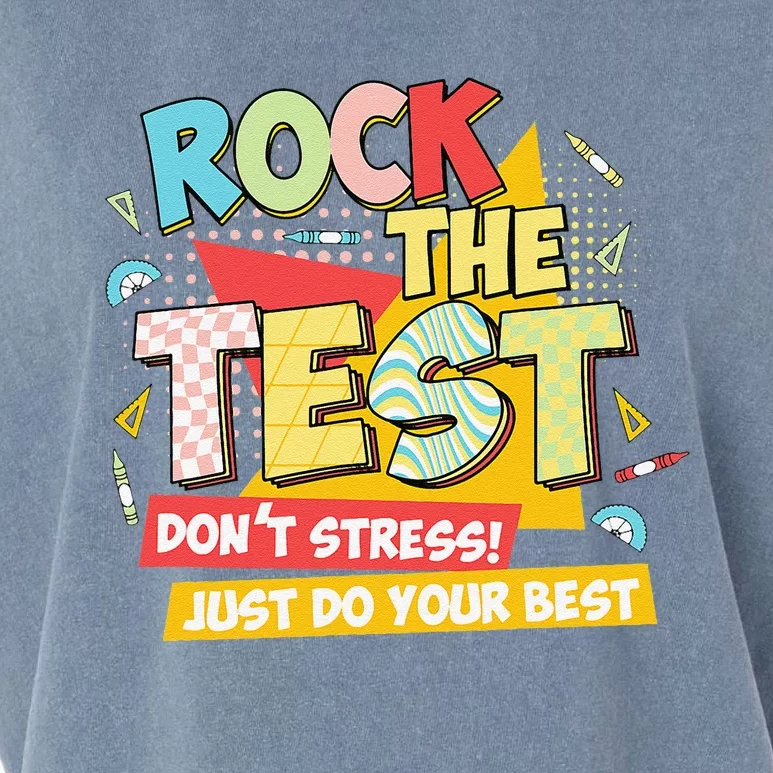 You Got This Rock The Test Testing Day Teacher Student Garment-Dyed Women's Muscle Tee