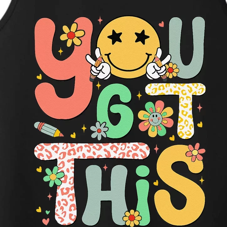 You Got This Motivational Testing Day Teacher Students Performance Tank