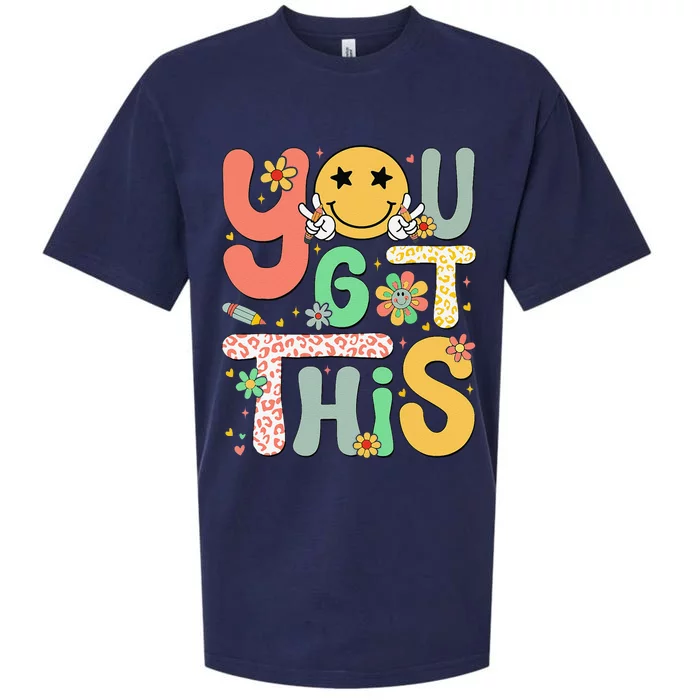 You Got This Motivational Testing Day Teacher Students Sueded Cloud Jersey T-Shirt