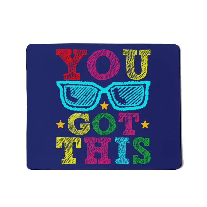 You Got This Testing Day Retro Motivational Teacher Student Mousepad