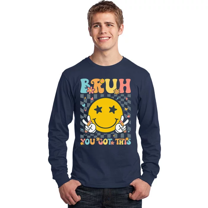 You Got This Testing Day Groovy Motivational Teacher Student Tall Long Sleeve T-Shirt