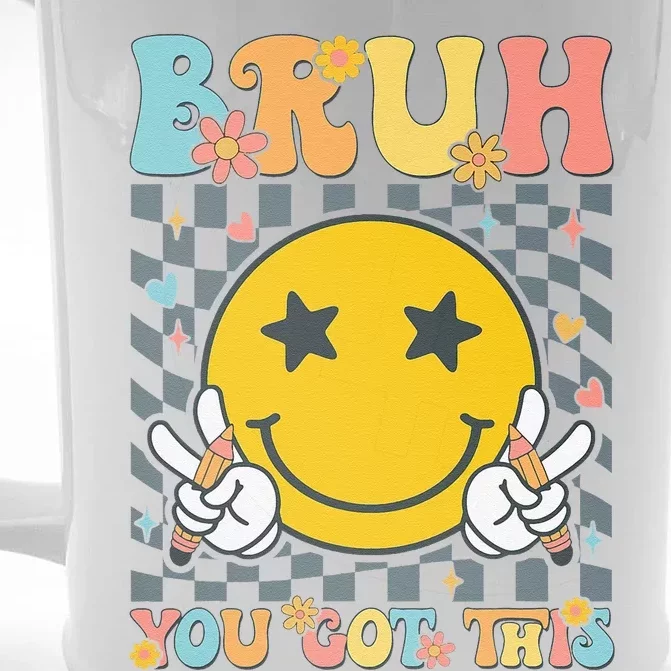 You Got This Testing Day Groovy Motivational Teacher Student Front & Back Beer Stein