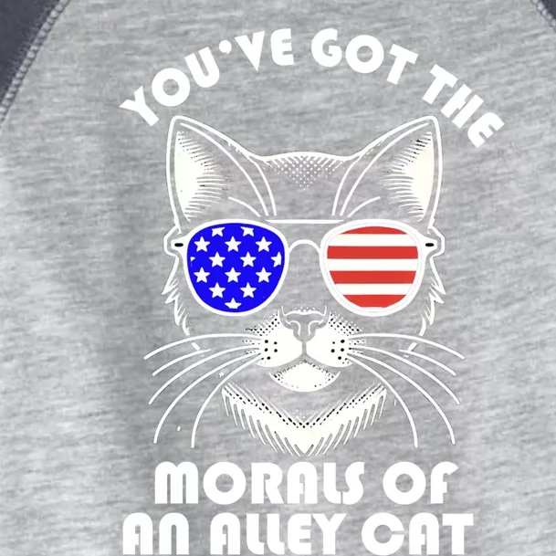 YouVe Got The Morals Of An Alley Cat 4th Of July Trump Funny Gift Toddler Fine Jersey T-Shirt