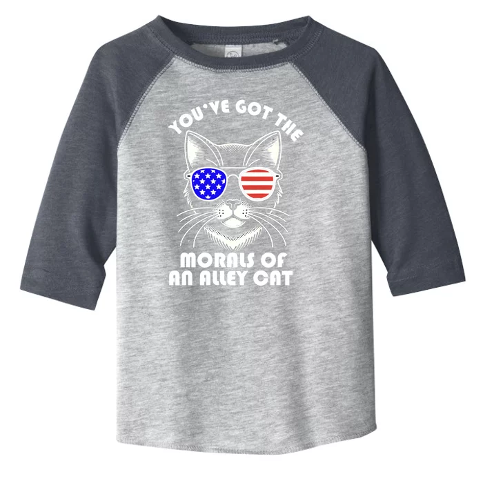 YouVe Got The Morals Of An Alley Cat 4th Of July Trump Funny Gift Toddler Fine Jersey T-Shirt