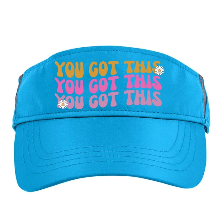 You Got This Retro Motivational Cute Adult Drive Performance Visor