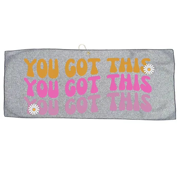 You Got This Retro Motivational Cute Large Microfiber Waffle Golf Towel