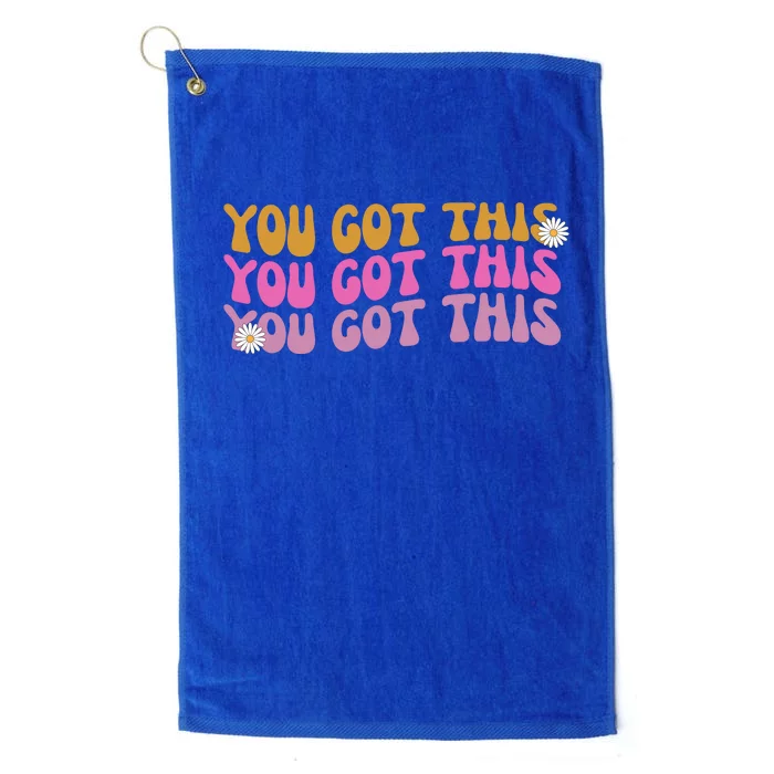 You Got This Retro Motivational Cute Platinum Collection Golf Towel