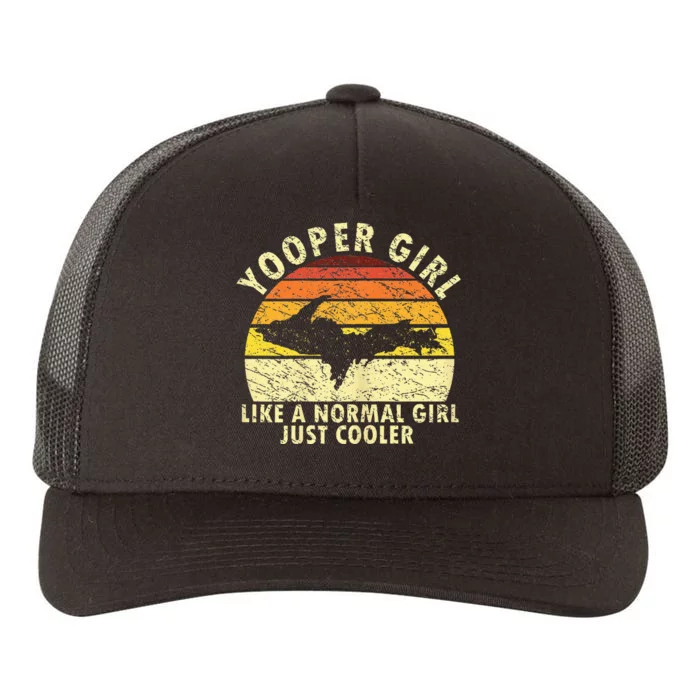 Yooper Girl Upper Peninsula Retro Upper Michigan Yupoong Adult 5-Panel Trucker Hat