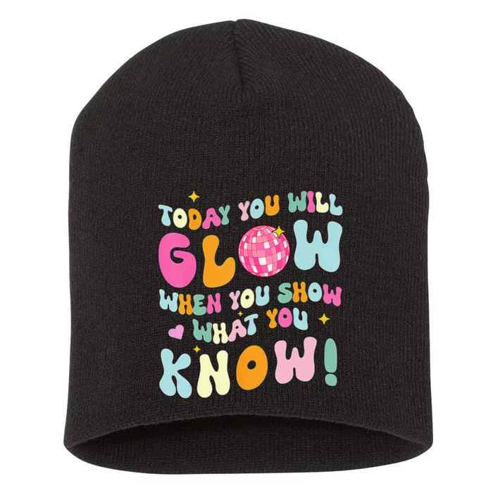 You Glow When You Show What You Know Short Acrylic Beanie