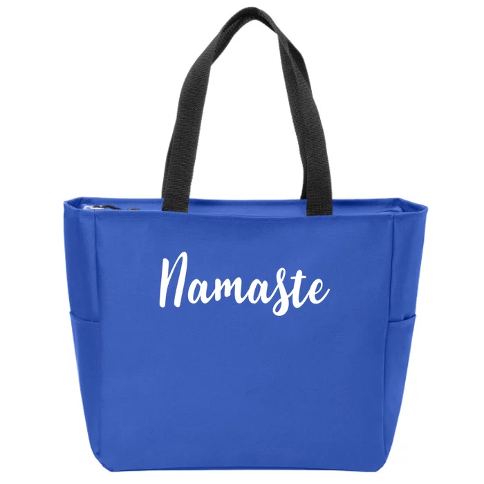 Yoga Greeting Yogi Yogini Yoga Teacher Namaste Gift Zip Tote Bag