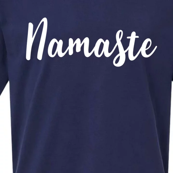 Yoga Greeting Yogi Yogini Yoga Teacher Namaste Gift Sueded Cloud Jersey T-Shirt