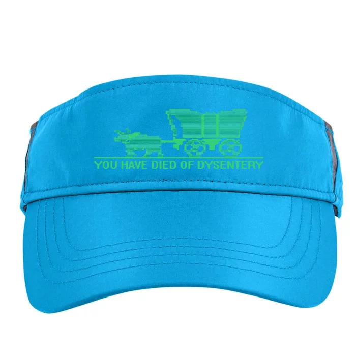 You Have Died Of Dysentery Adult Drive Performance Visor