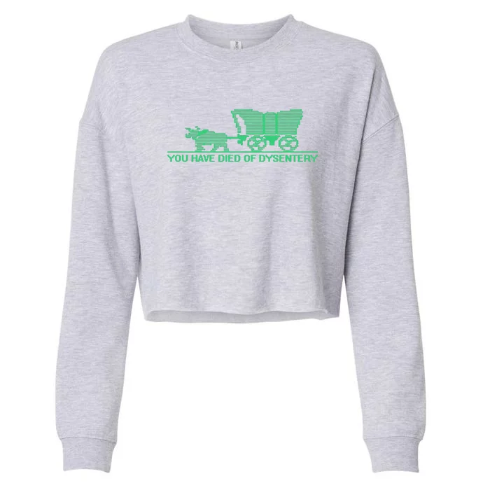 You Have Died Of Dysentery Cropped Pullover Crew