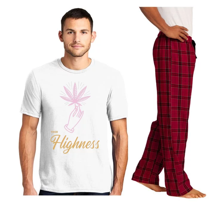 Your Highness Funny Weed Cannabis Marijuana 420 Stoner Gifts Pajama Set