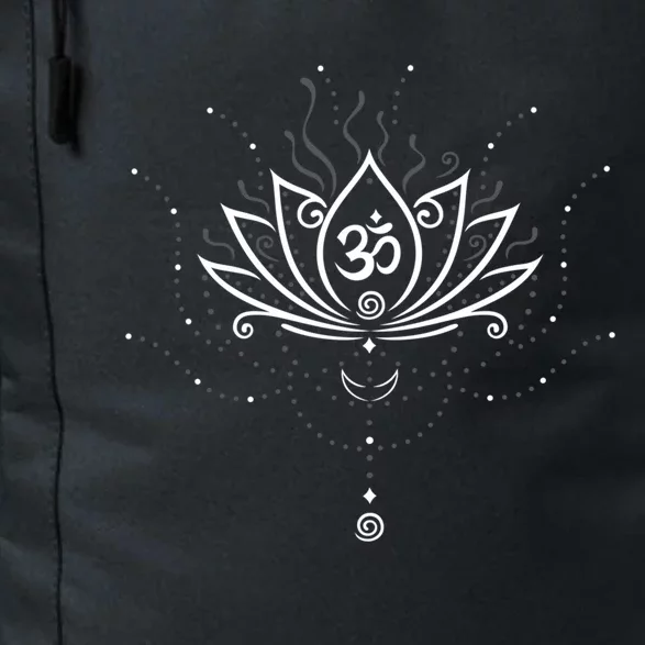 Yoga Harmony Great Gift Lotus Flower With Moon And Om Symbol Gift Daily Commute Backpack