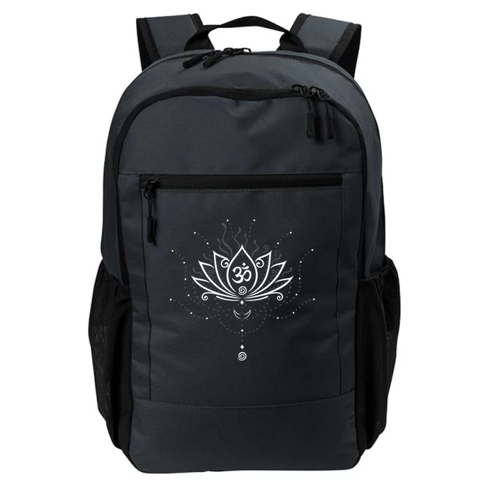 Yoga Harmony Great Gift Lotus Flower With Moon And Om Symbol Gift Daily Commute Backpack