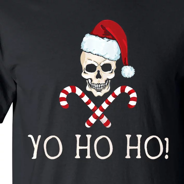 Yo Ho Ho Funny Santa Pirate Christmas Pun Humor Xmas Gift Tall T-Shirt