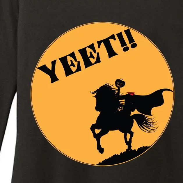 YEET!! Headless Horseman Funny Halloween Womens CVC Long Sleeve Shirt