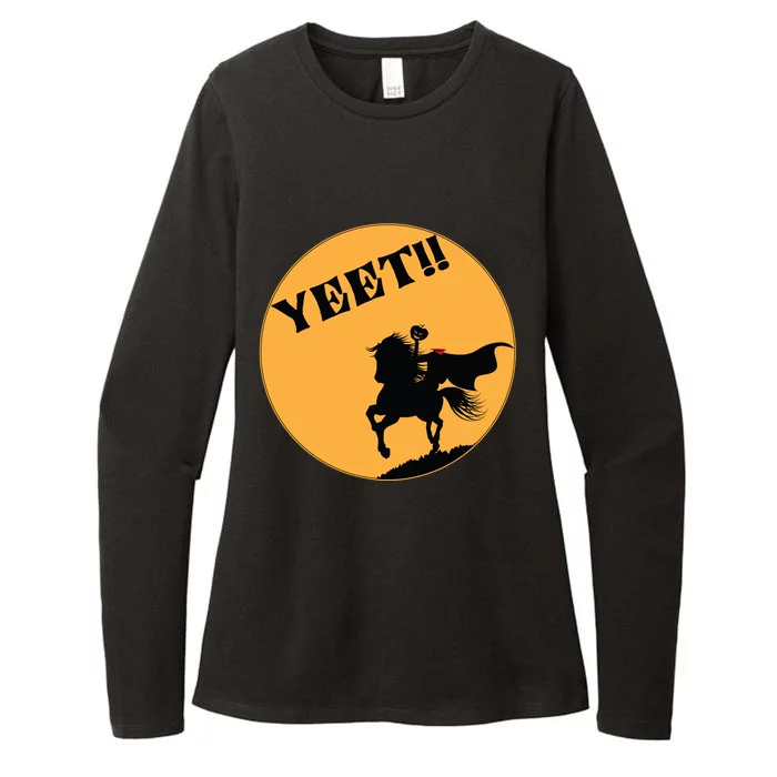 YEET!! Headless Horseman Funny Halloween Womens CVC Long Sleeve Shirt