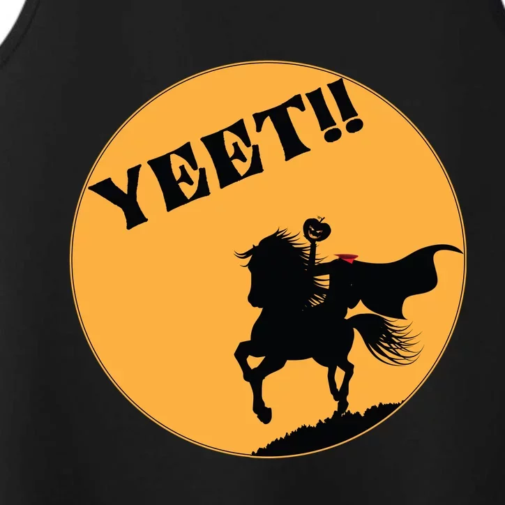 YEET!! Headless Horseman Funny Halloween Performance Tank