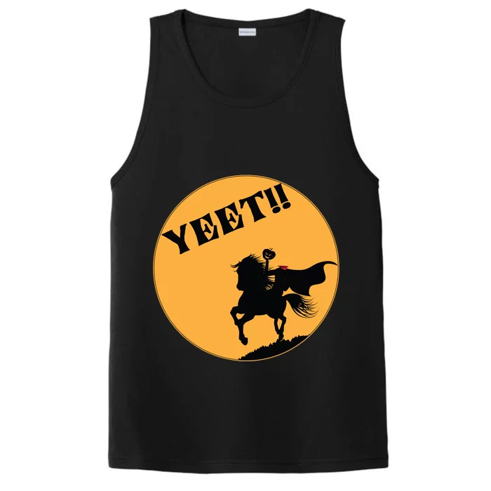 YEET!! Headless Horseman Funny Halloween Performance Tank