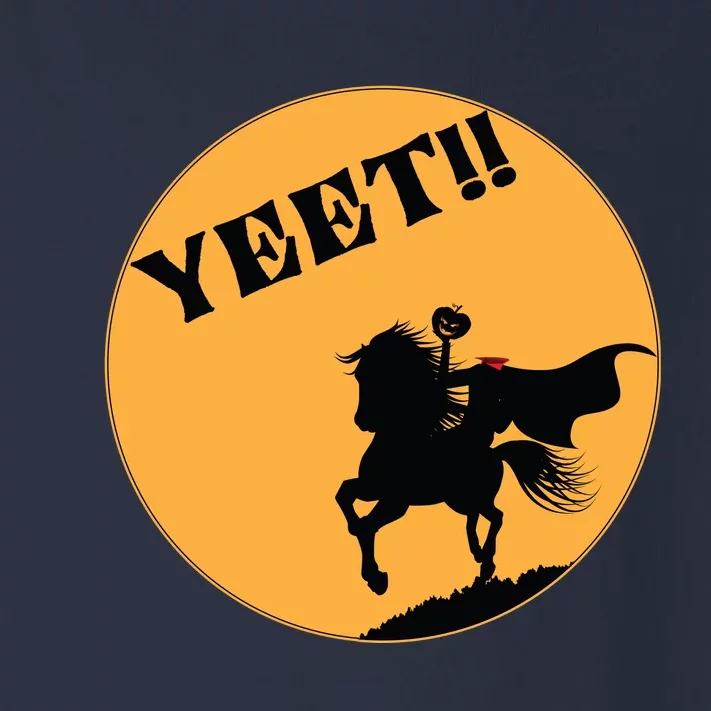 YEET!! Headless Horseman Funny Halloween Toddler Long Sleeve Shirt