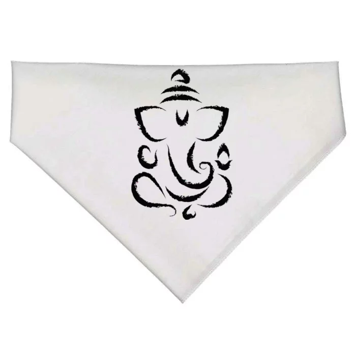 Yoga Hindu Indian Meditation Deepavali Diwali Rangoli Ganesh USA-Made Doggie Bandana