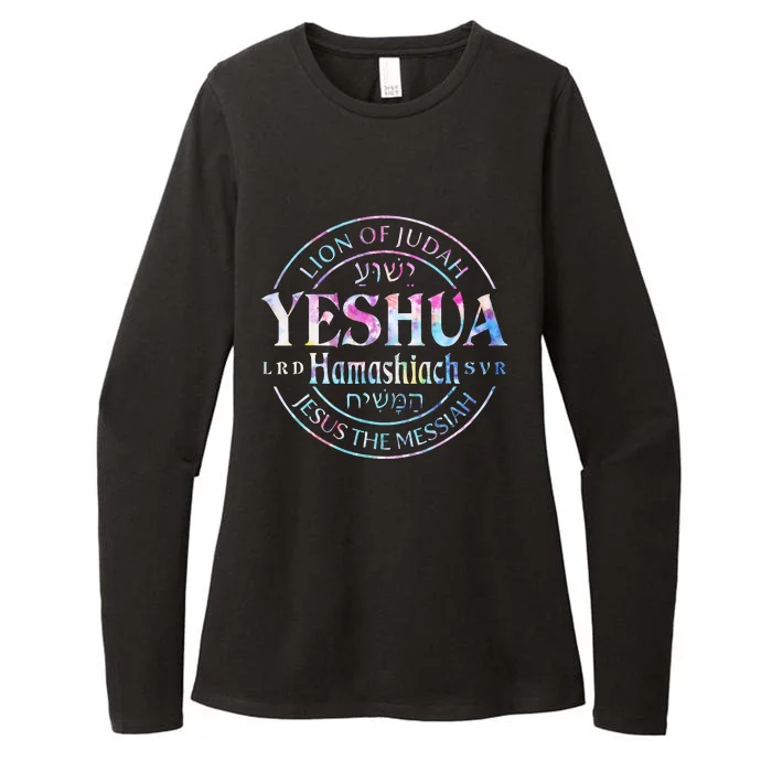 Yeshua Hamashiach Jesus The Messiah Lion Of Judah Tie Dye Womens CVC Long Sleeve Shirt