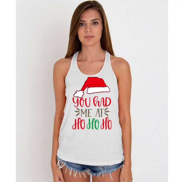 You Had Me At Ho Ho Ho Women's Knotted Racerback Tank