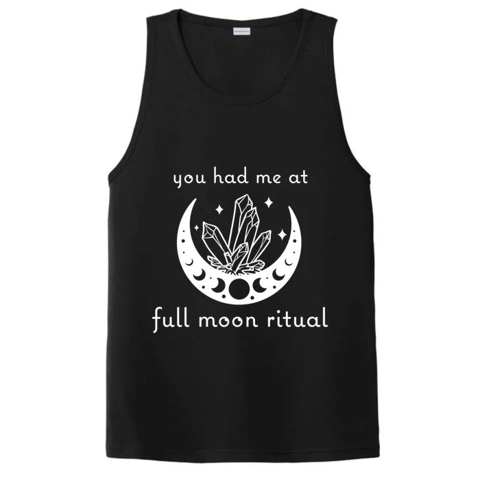 You Had Me At Full Moon Ritual Moon Phase Witch Tarot Gift Performance Tank