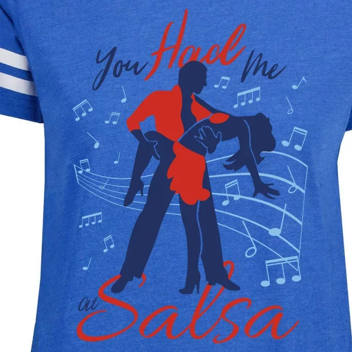 You Had Me At Salsa Enza Ladies Jersey Football T-Shirt