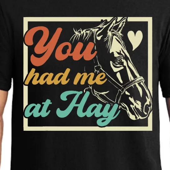 You Had Me At Hay Horse Pony Equestrian Horseback Riding Pajama Set