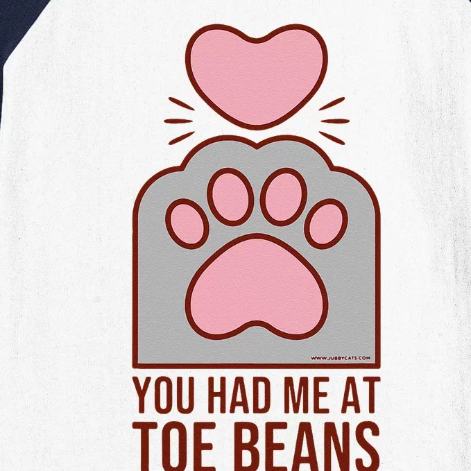 You Had Me At Toe Beans Funny Cute Kawaii Cat Baseball Sleeve Shirt