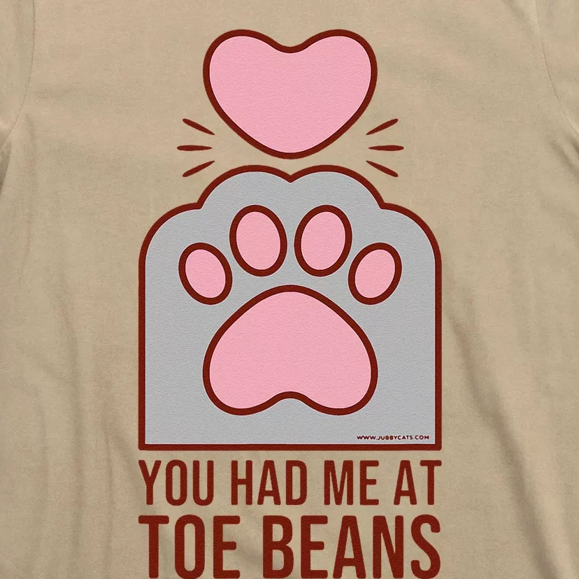 You Had Me At Toe Beans Funny Cute Kawaii Cat T-Shirt