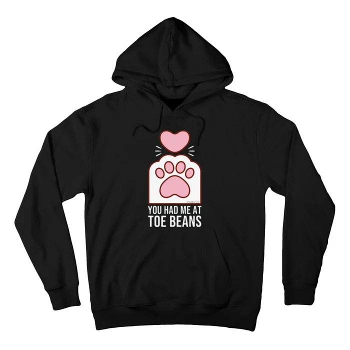 You Had Me At Toe Beans White Cat Paw Hoodie