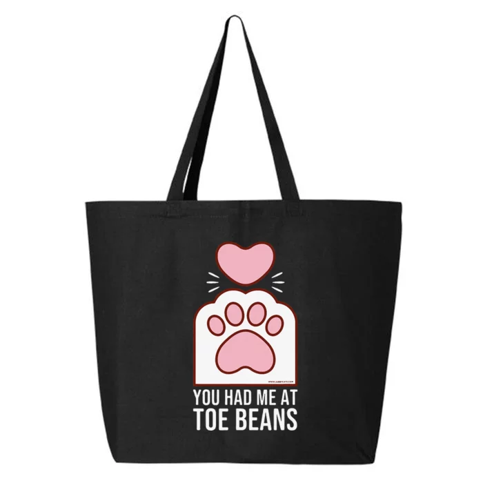 You Had Me At Toe Beans White Cat Paw 25L Jumbo Tote