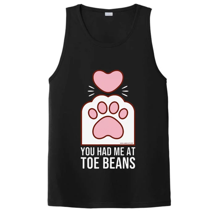 You Had Me At Toe Beans White Cat Paw Performance Tank