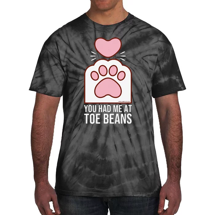 You Had Me At Toe Beans White Cat Paw Tie-Dye T-Shirt