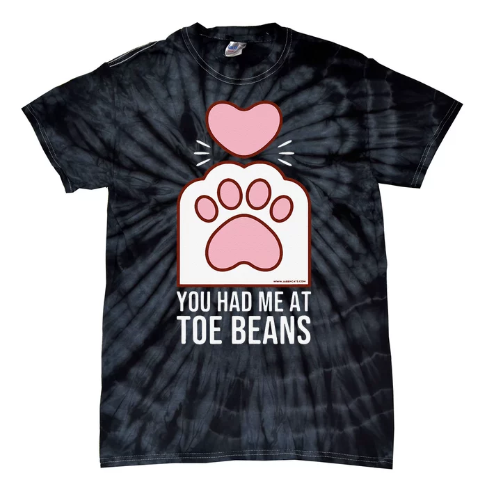 You Had Me At Toe Beans White Cat Paw Tie-Dye T-Shirt