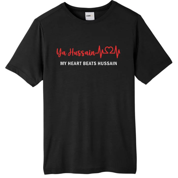 Ya Hussain My Heart Beats Hussain Muharram Ashura Day ChromaSoft Performance T-Shirt