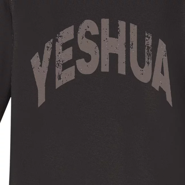 Yeshua Hebrew Name Of Jesus Christian Messianic Baby Long Sleeve Bodysuit