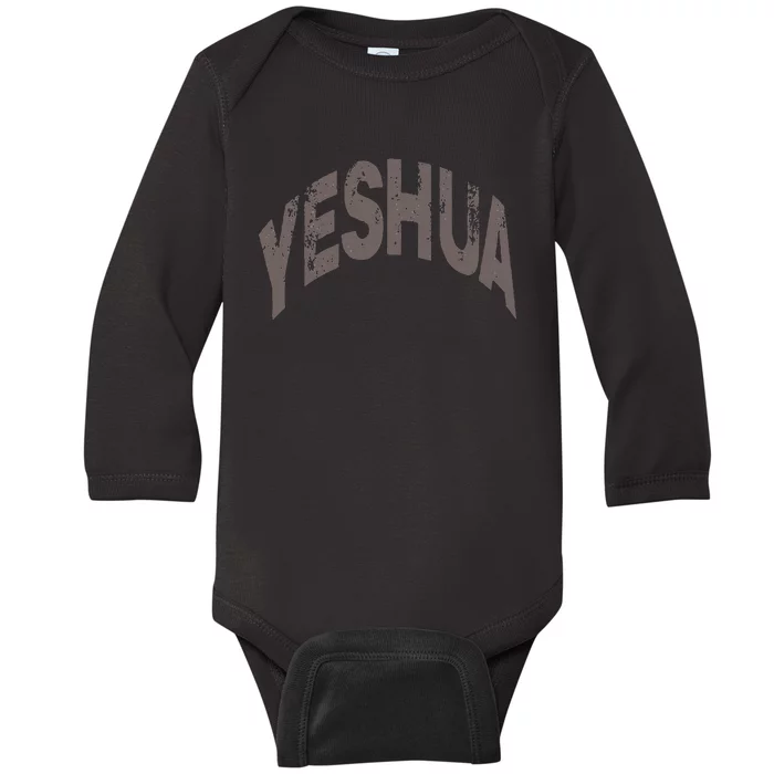 Yeshua Hebrew Name Of Jesus Christian Messianic Baby Long Sleeve Bodysuit