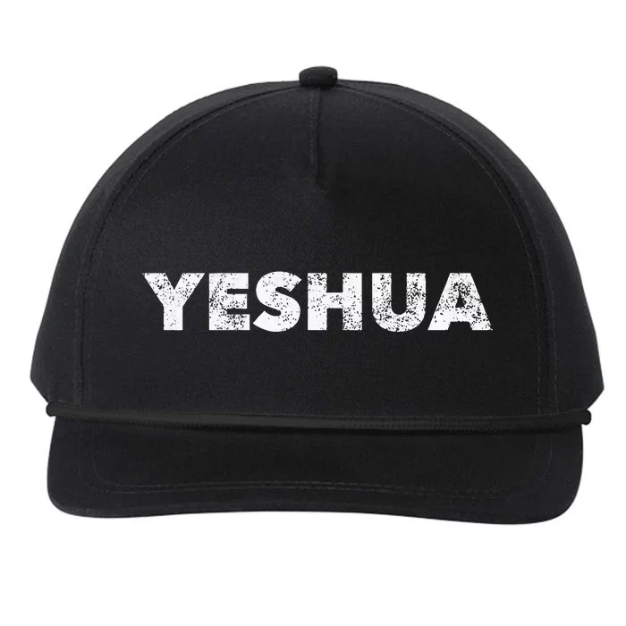 Yeshua Hebrew Name Of Jesus Christian Messianic Jew Snapback Five-Panel Rope Hat