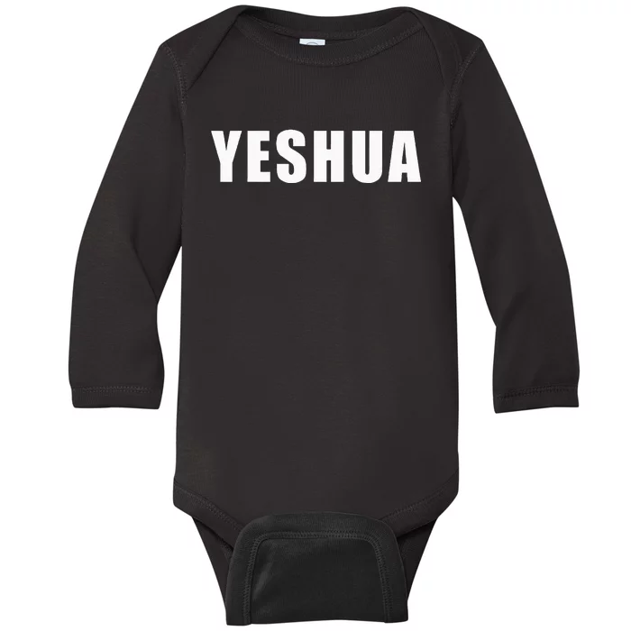 Yeshua Hebrew Name Of Jesus Christian Messianic Jew Baby Long Sleeve Bodysuit